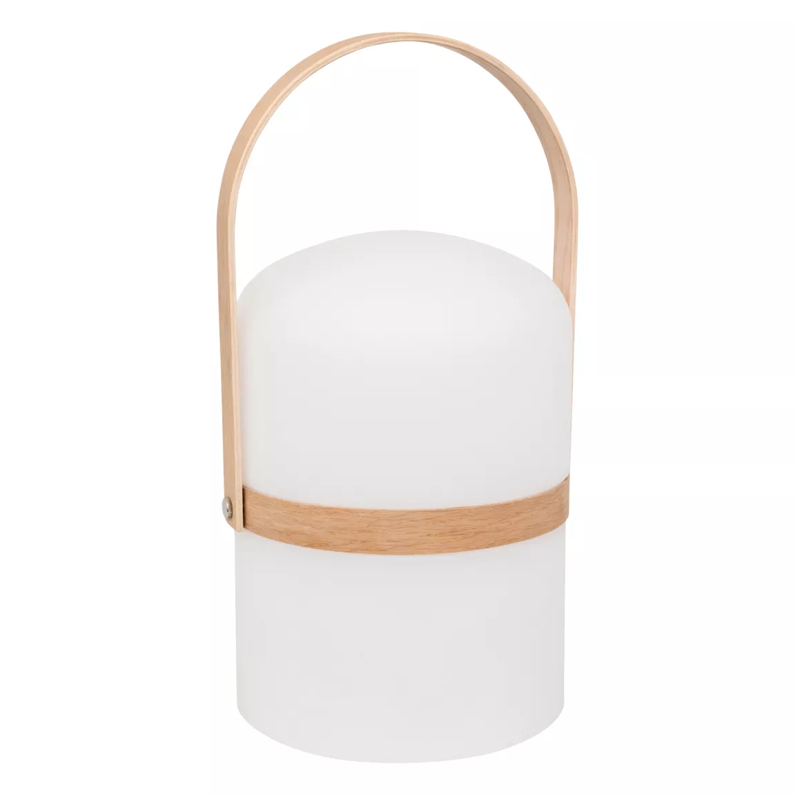 Lampe à poser extérieur avec anse (H36 cm) Kiara Blanche