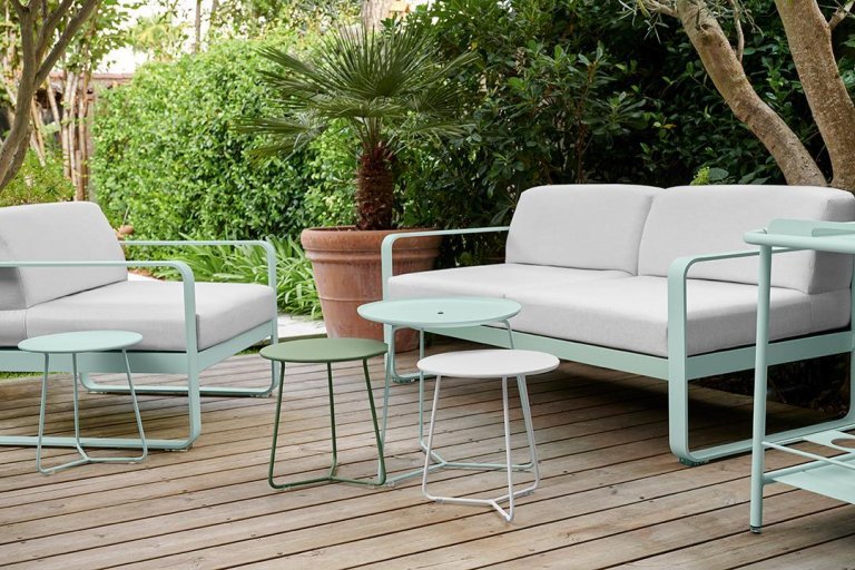 Fermob Bellevie 3-zits loungebank kussen grey taupe Cactus