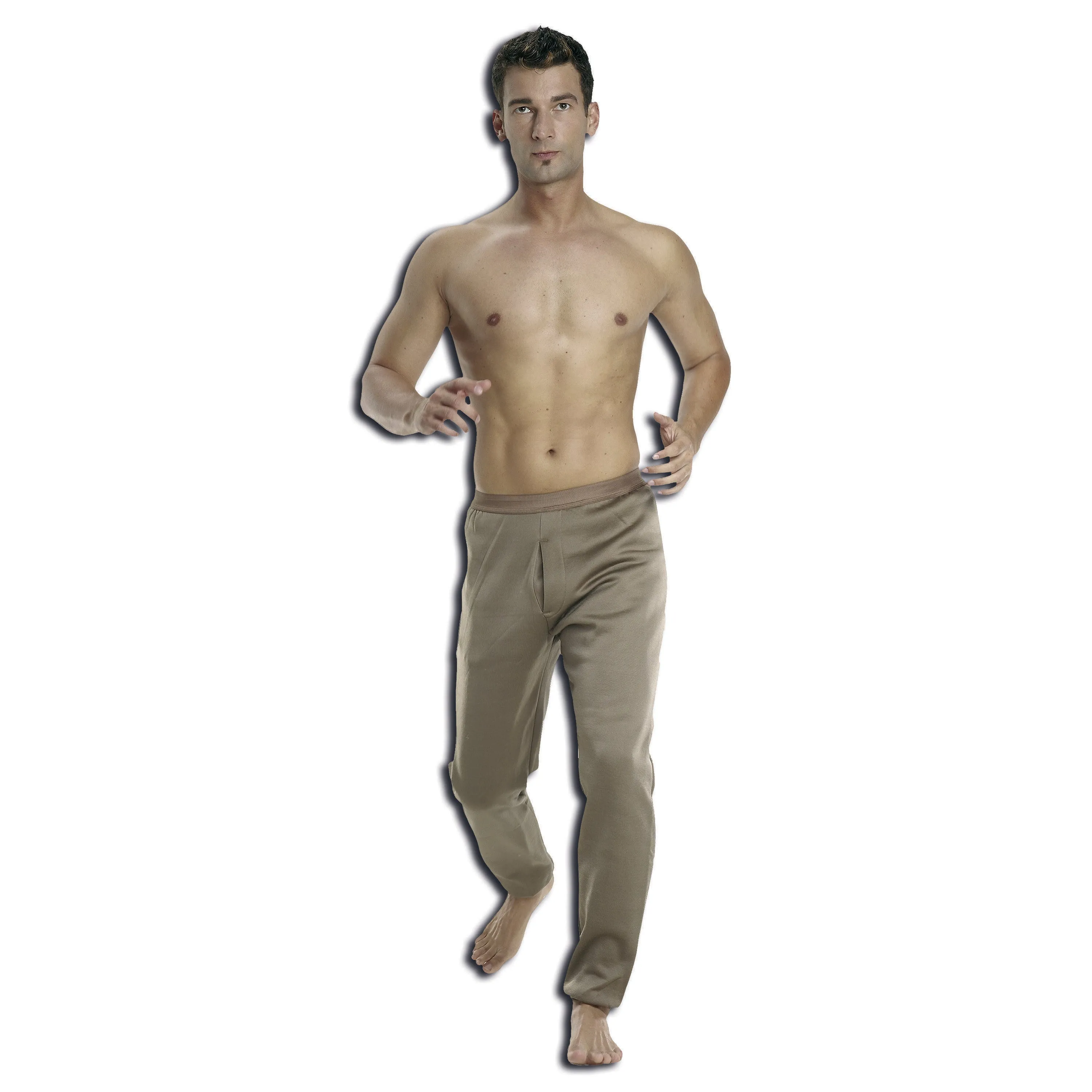Unbekannt -  Unterhose lang Polyester braun