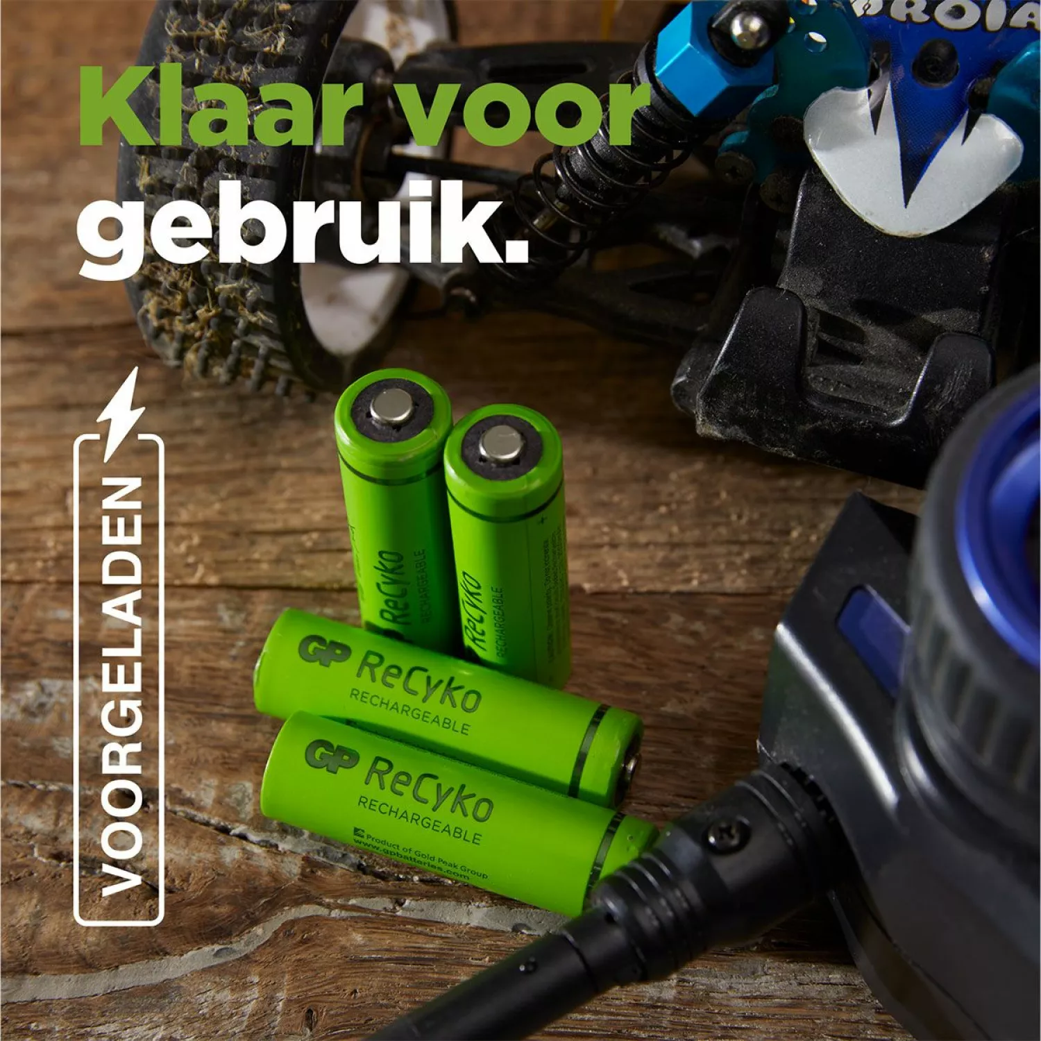 GP NiMH 650 mAh ReCyko Oplaadbaar batterij 1,2V (4st) - AAA - GPRCK65AAA570C4