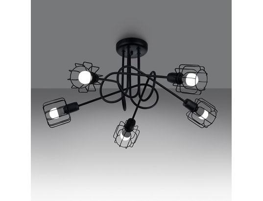 SOLLUX LIGHTING - Lustre beluci 5s noir