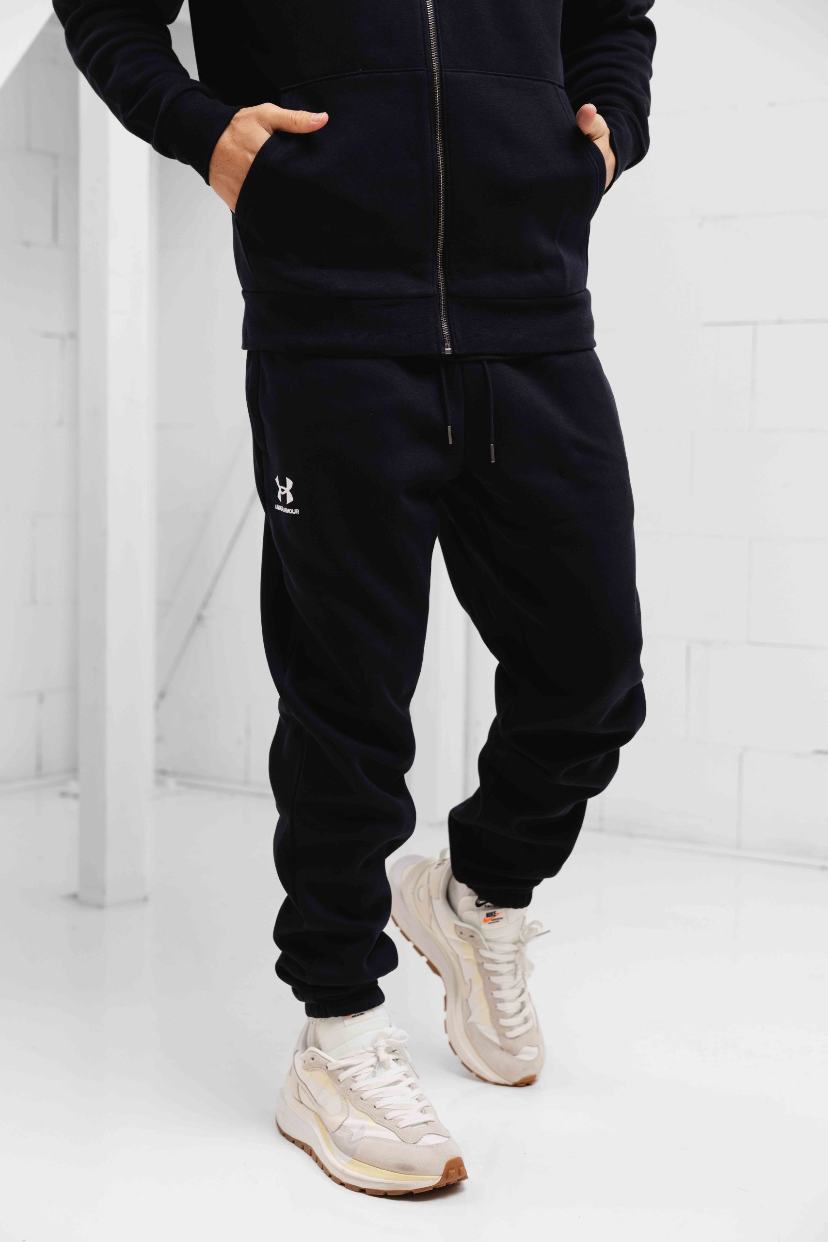 Under Armour Icon Fleece Trainingspak Heren Zwart