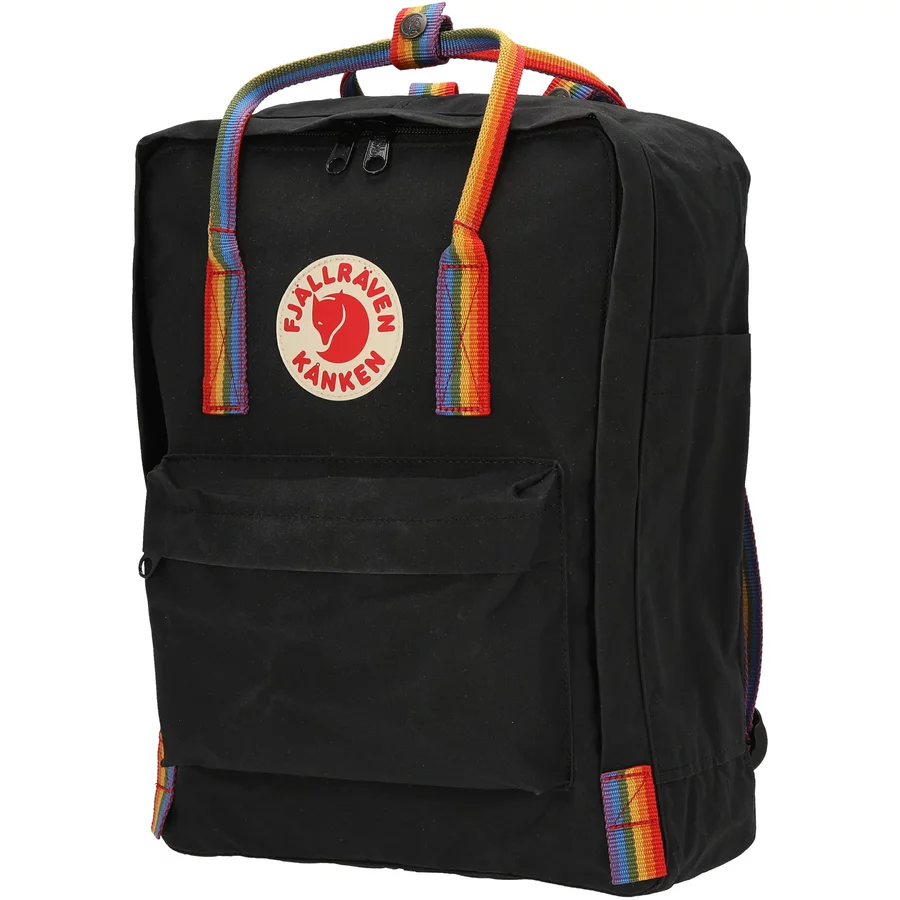 Fjällräven Kånken Rainbow - Rucksack 38 cm black-rainbow pattern