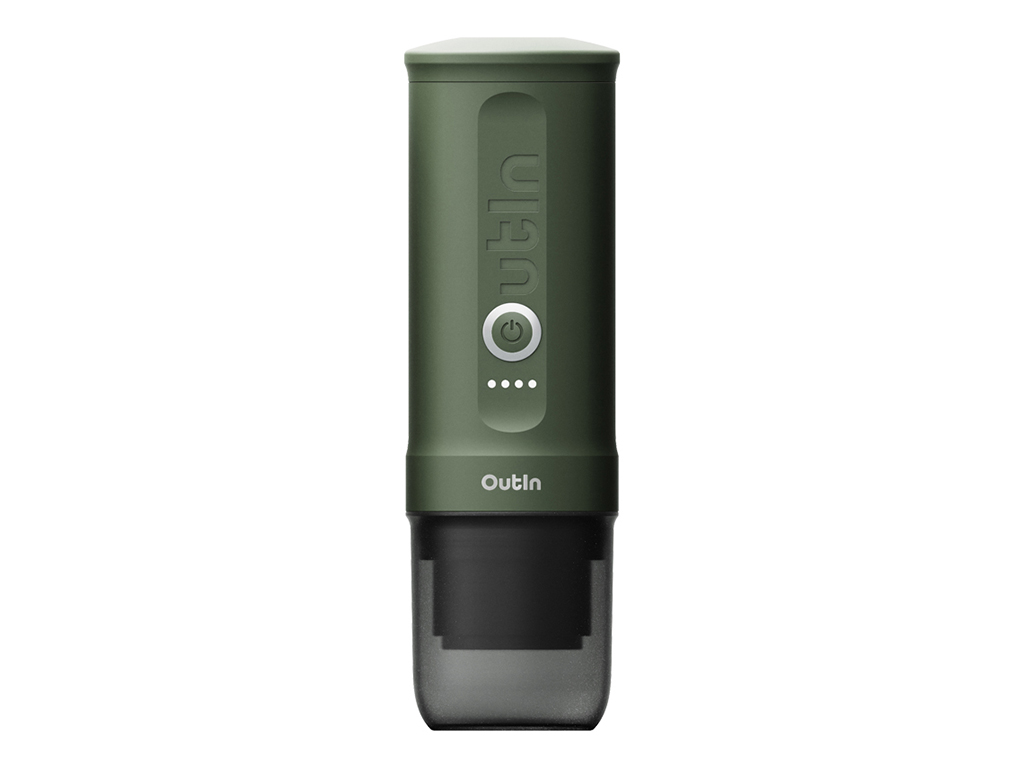 Outin Nano espresso machine met beschermkoffer - Dark Green