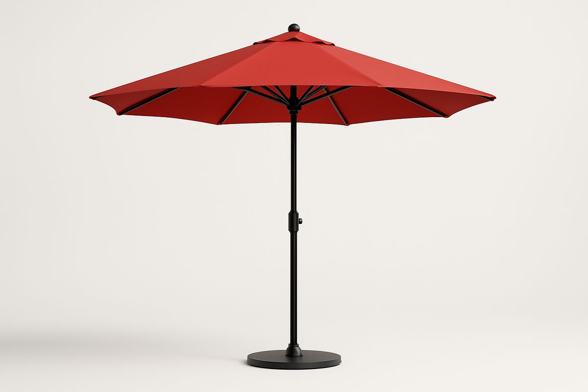 Aluminium Gartenschirm 300cm Rot