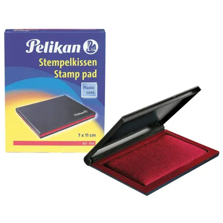 Pelikan Stempelkissen 2 E, schwarz, Kunststoffgehäuse, 7 x 11 cm