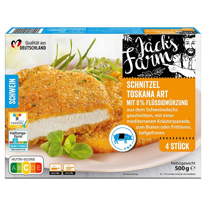 JACK´S FARM Schnitzelsortiment 500 g, Toskana Art