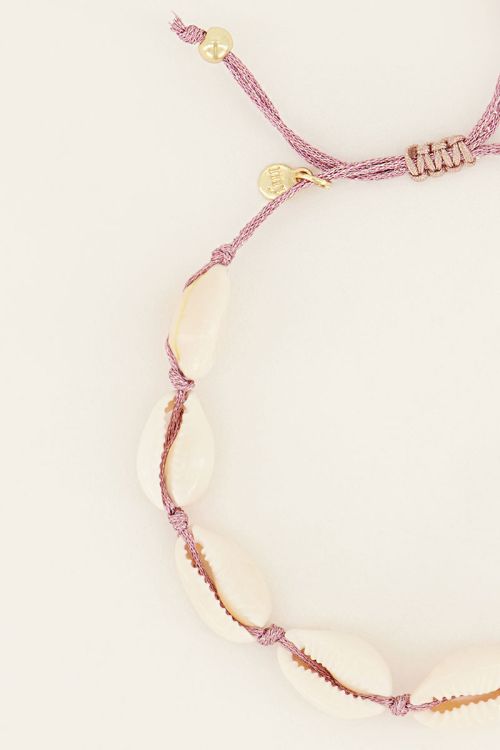 Souvenir schelpen armband/enkelbandje