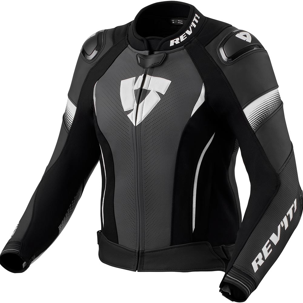 Rev'it - Blouson femme Xena 4 Pro Ladies Noir / Blanc