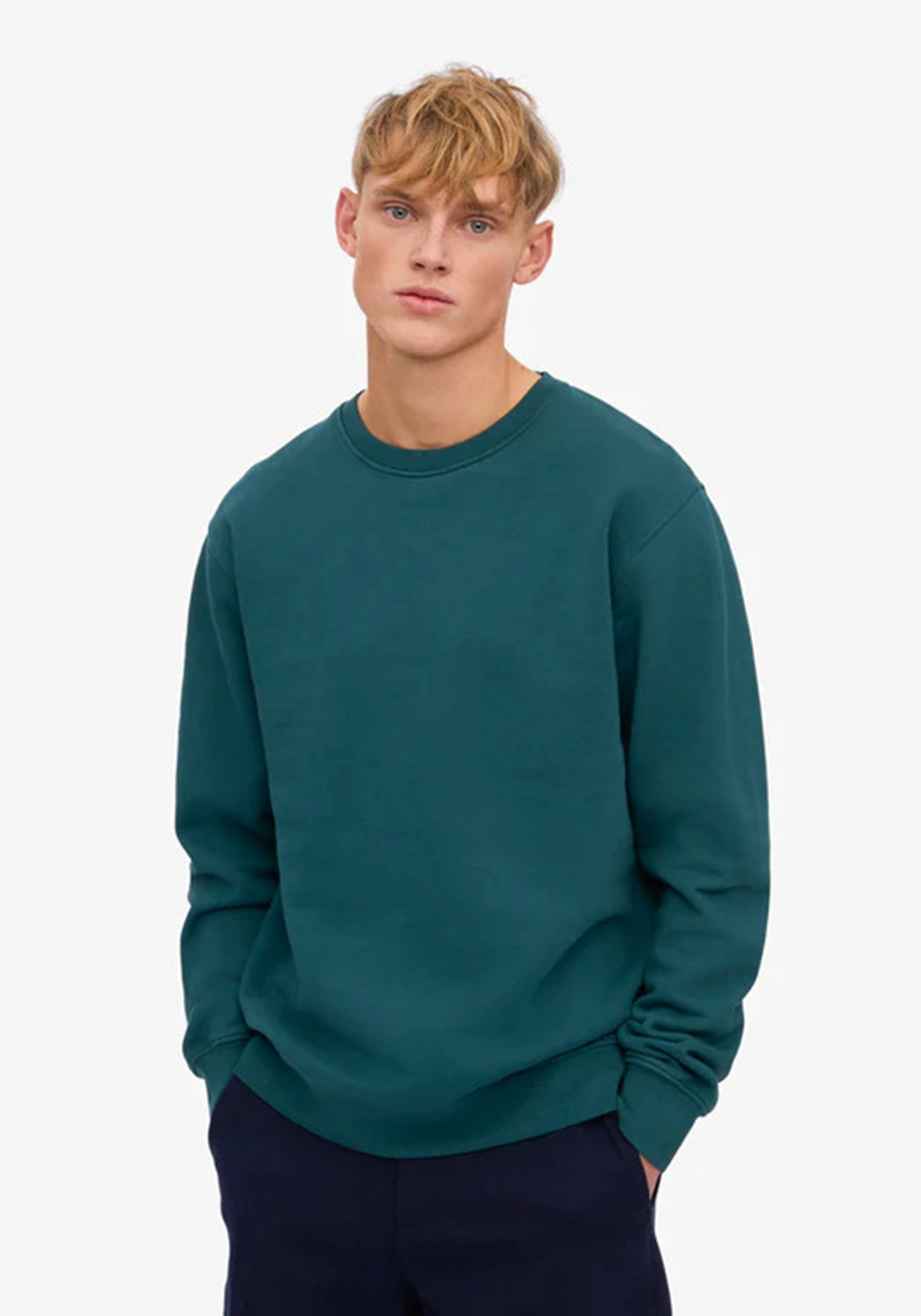 Colorful Standard Herren-Sweatshirt Ocean Green