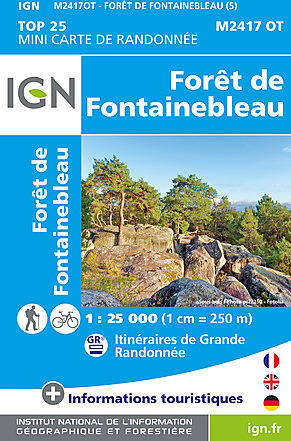 IGN - M2417OT MINI FORET DE FONTAINEBLEAU