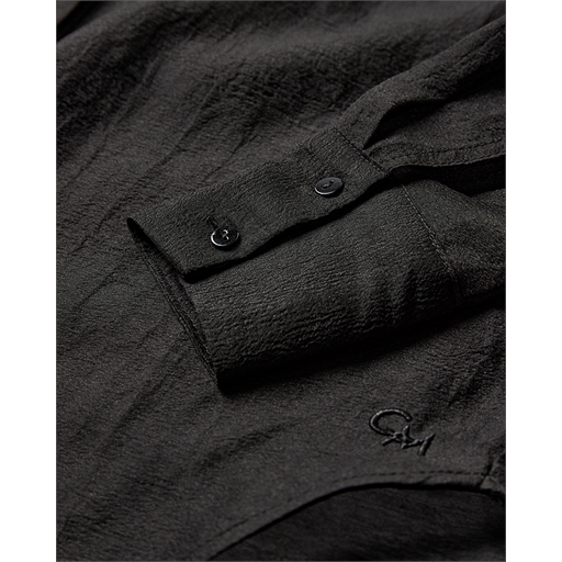 Copenhagen Muse Bluebell Frill Skjorte, Black, L