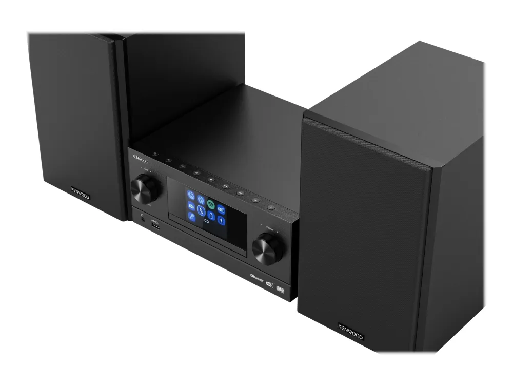 Kenwood M-9000S - Mikrosystem - 2 x 50 Watt - sort