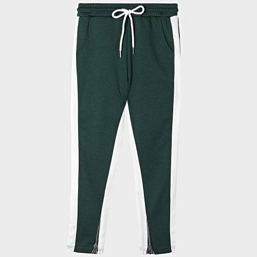 Pantalon Jogging A Bandes Enfant 718 Vert