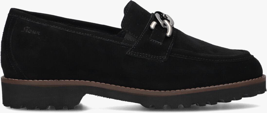 zwarte sioux loafers meredith