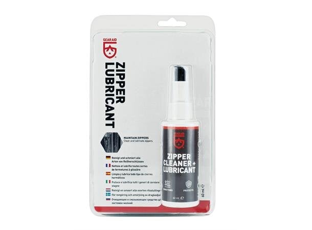 GA ZIPPER CLEANER + LUBRICANT med børste<br>Vasker og rengjør vanntette glidelåser