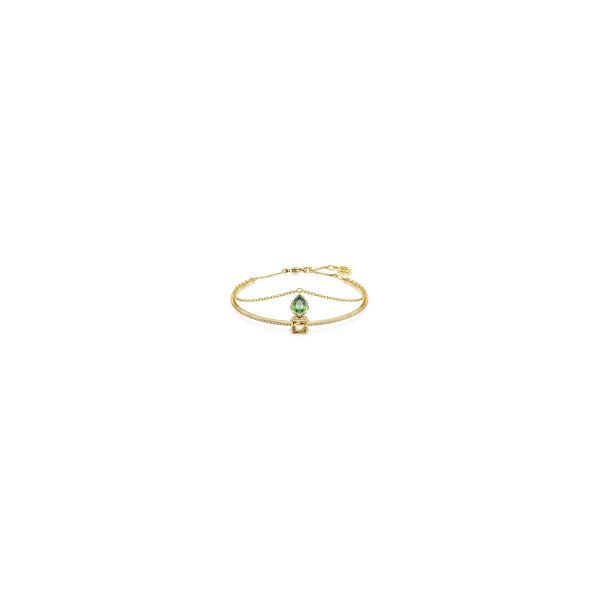 Swarovski Bracelete Stilla Combinação de Lapidações Multicor Lacado a Dourado