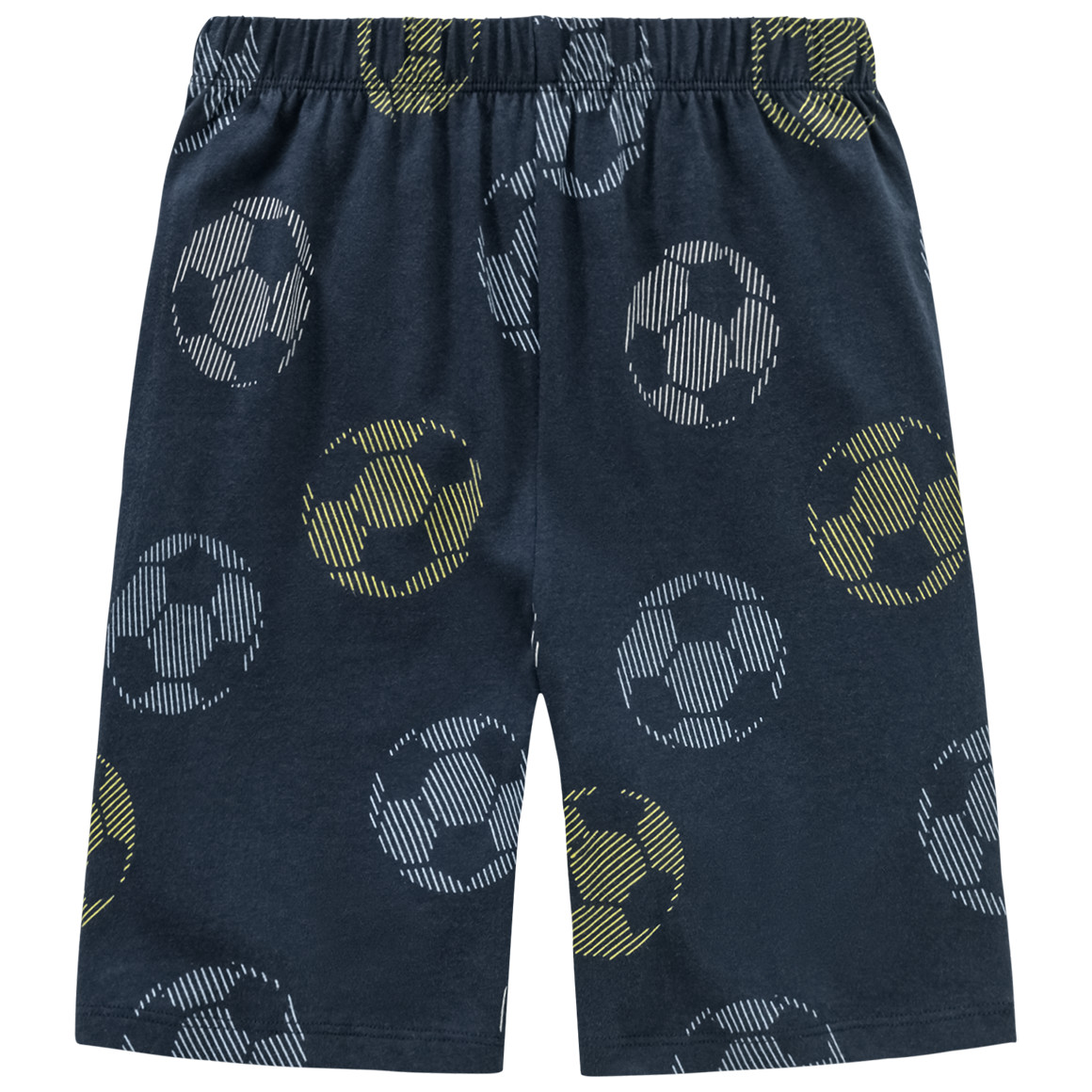 Topolino Jungen Shorty mit Fußbällen dunkelblau