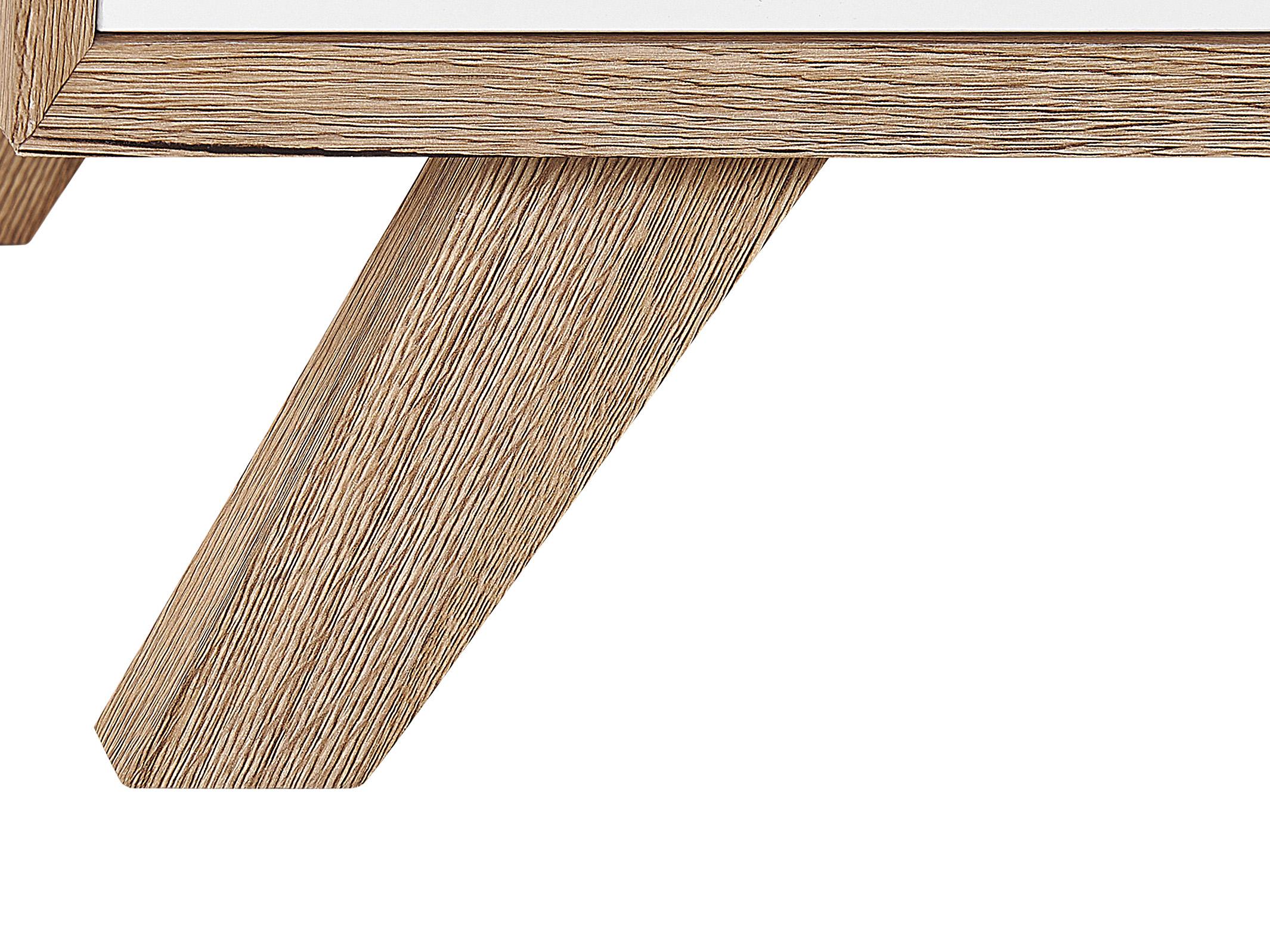 Dressoir met 2 deuren FORESTER Bruin/wit