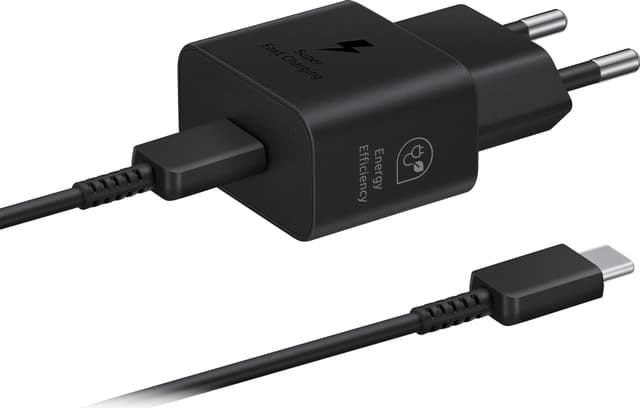 Samsung USB-C 25W oplader med kabel (sort)