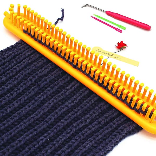 Veve- og flettesett med 4 forskjellige lengder og DIY heklenåler - Thin sticks