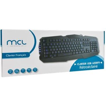 MCL ACK-647 clavier Universel USB AZERTY Français Noir