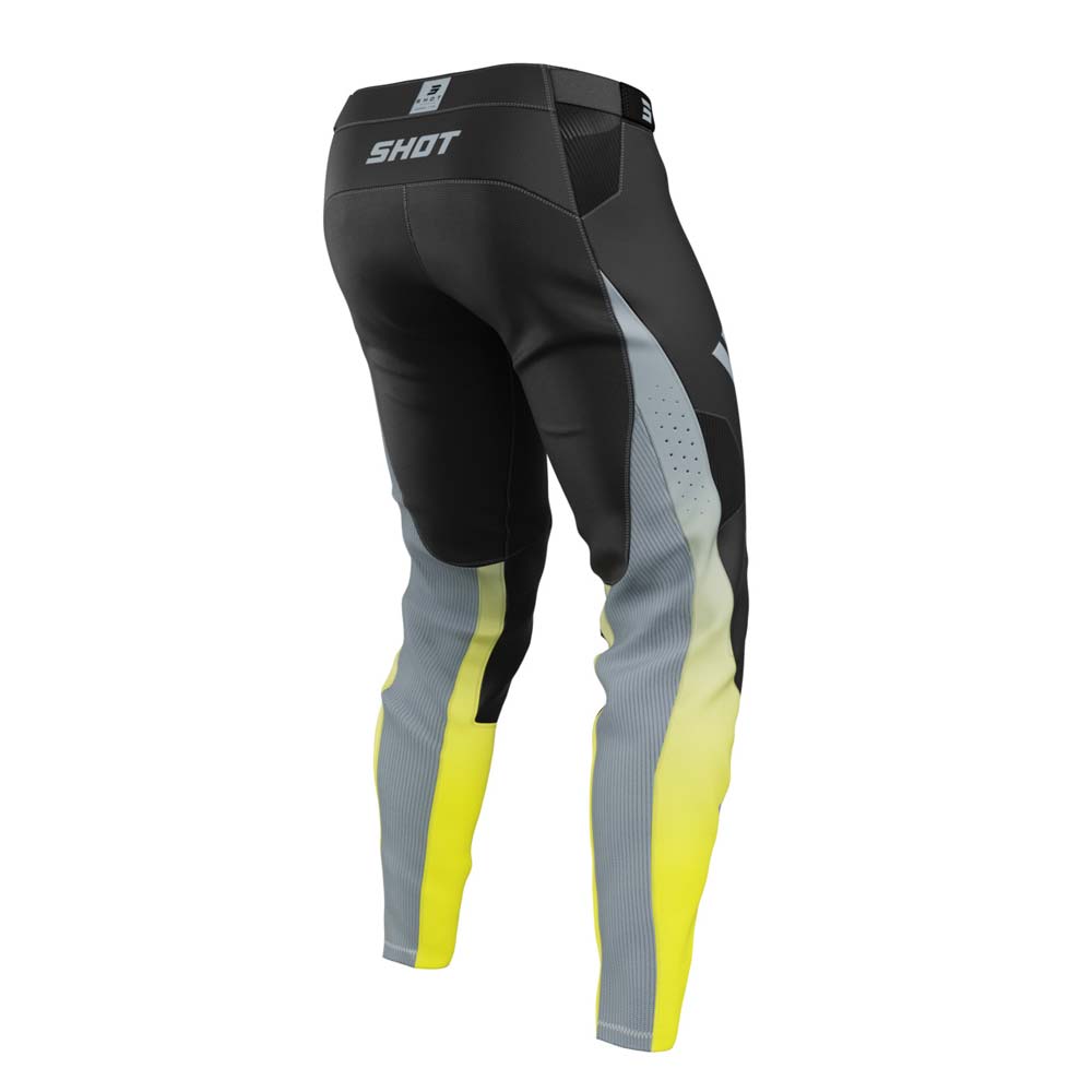 Shot - Pantalon Aerolite Husqvarna - Edition limitée Noir / Gris / Jaune fluo