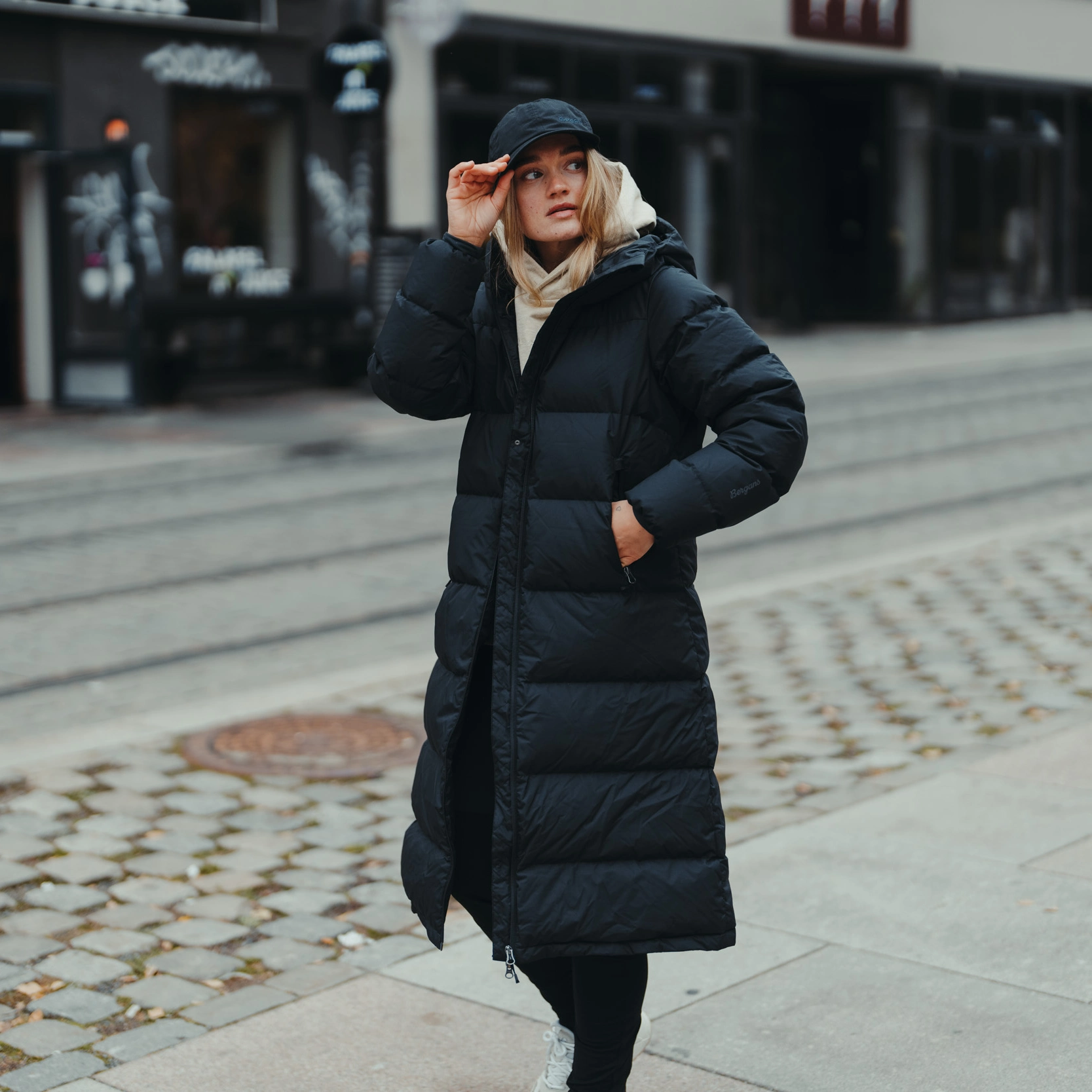 Urban Down Long Coat Women Black