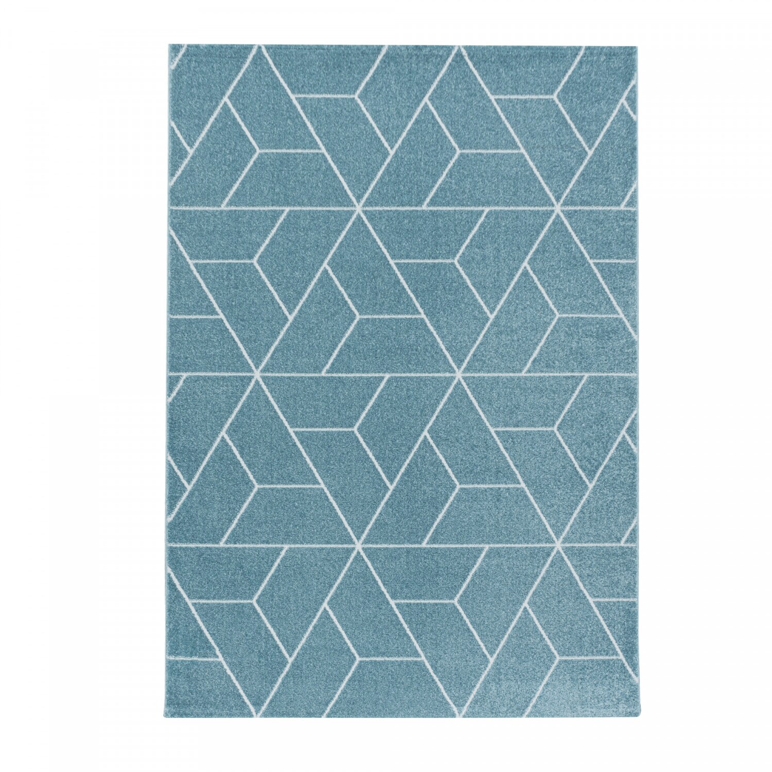 Designer Kurzflor Teppich modern design Wohnzimmer meliert kariert Höhe 10 mm