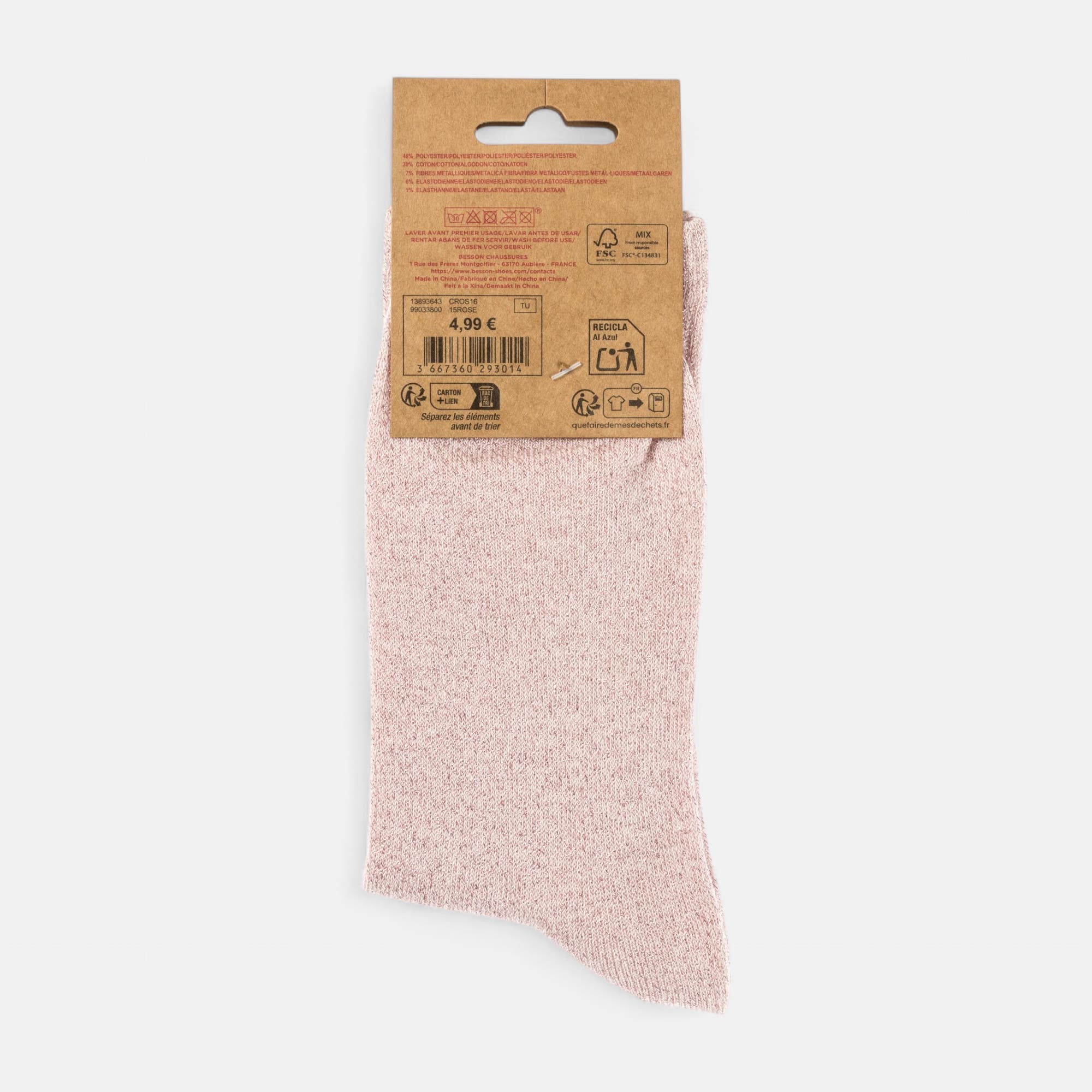 Chaussettes Femme rose