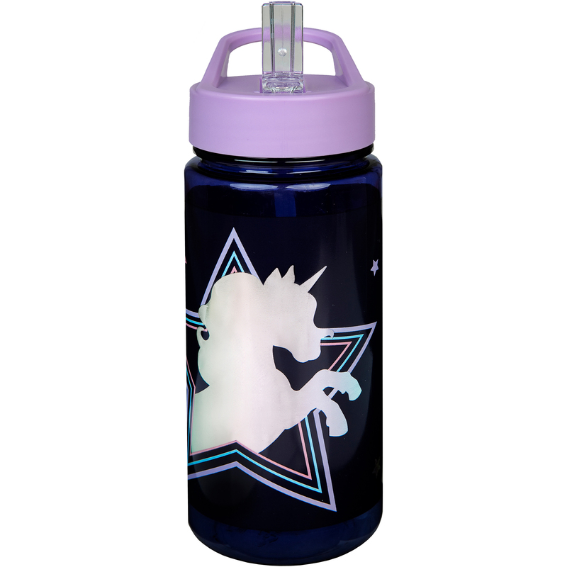Scooli Trinkflasche Aero, Dreamland, 500 ml, schwarz/violett, 1 Stück