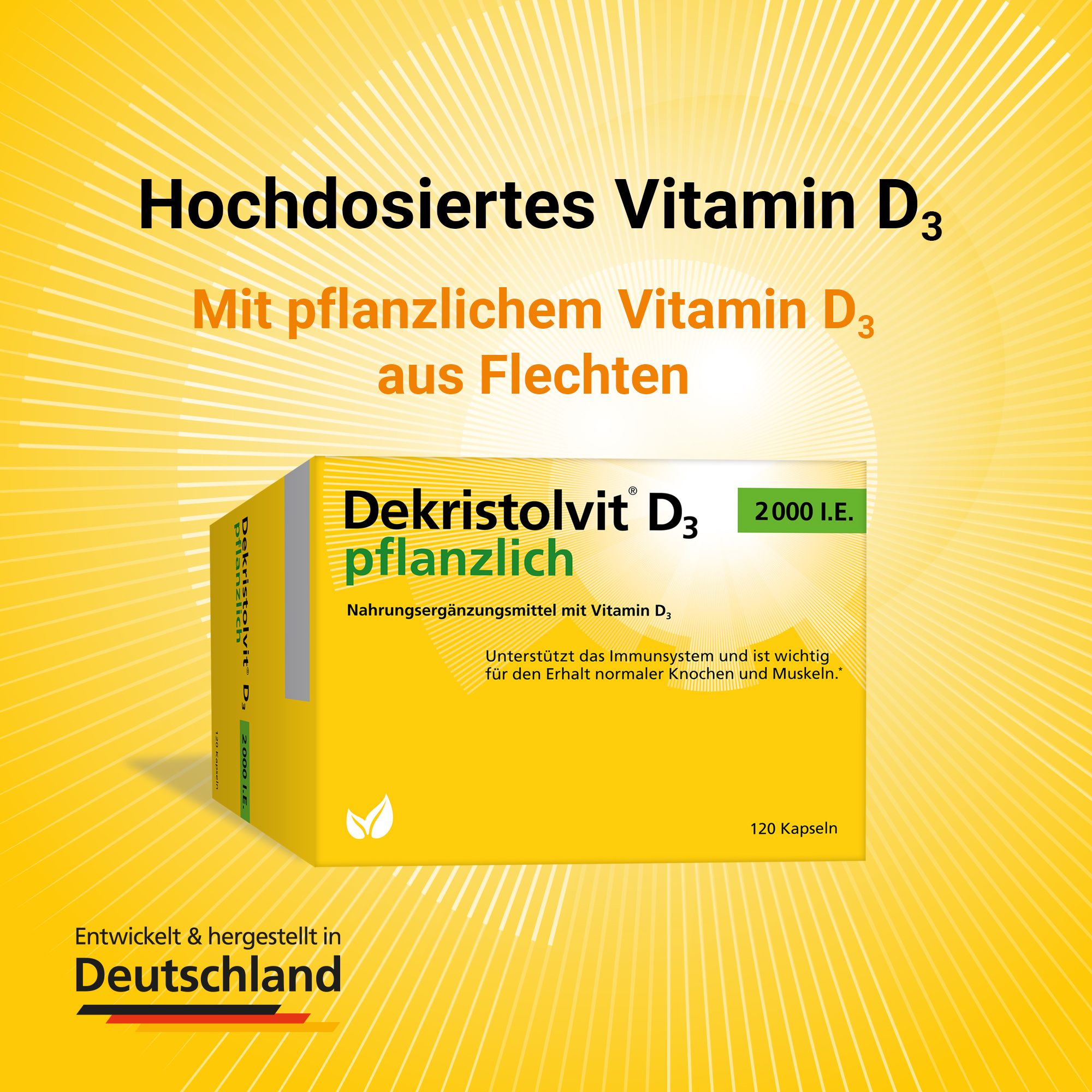 Dekristolvit® D3 2000 I.E pflanzlich