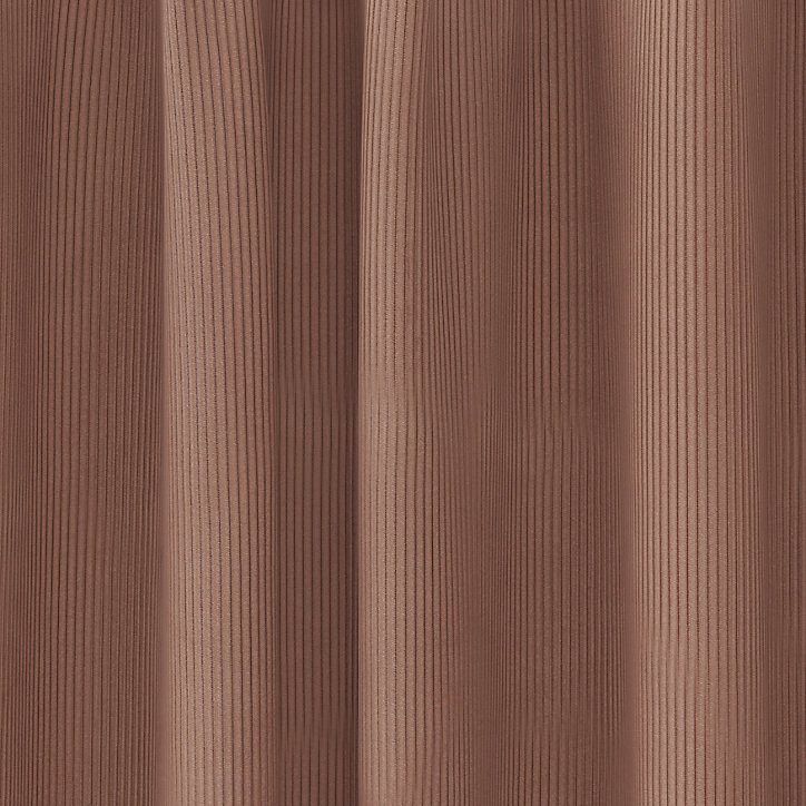Rideau effet velours GoodHome Carrington l.135 x H.260 cm marron