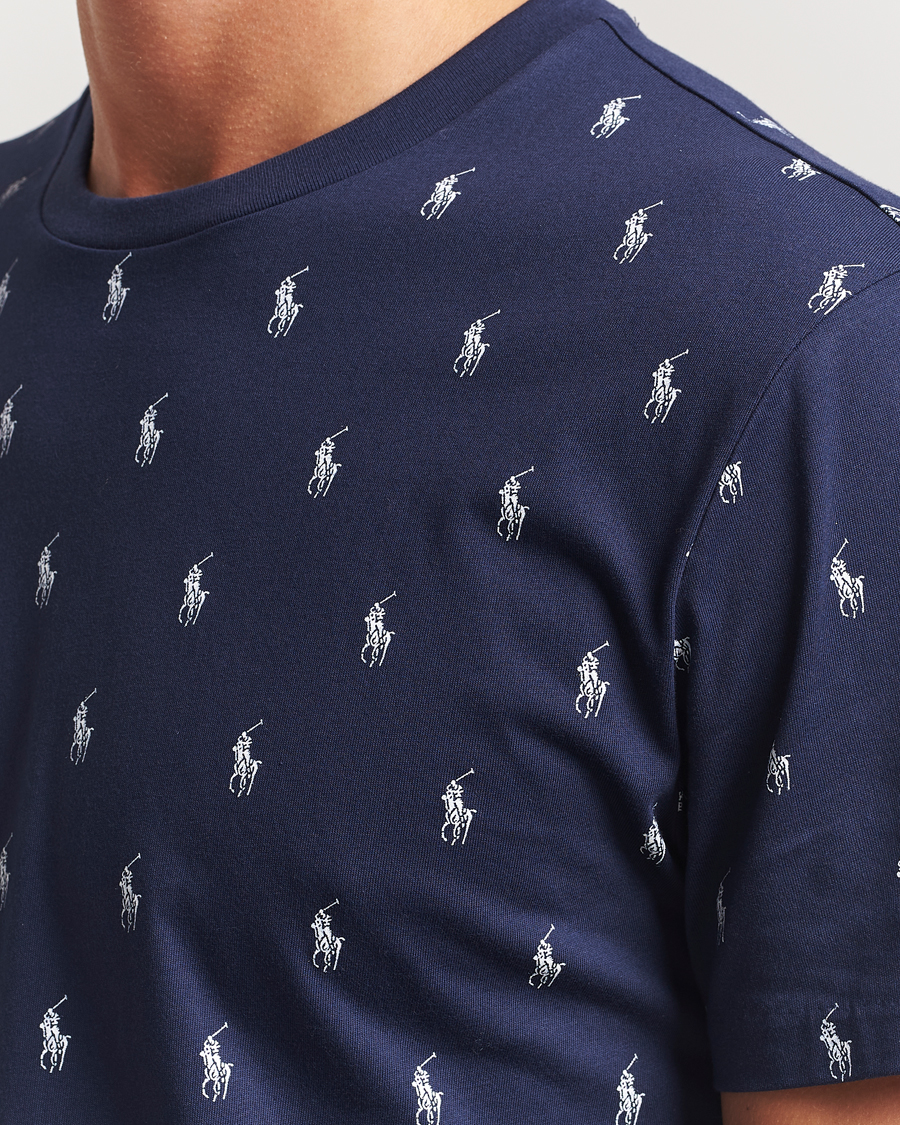 Polo Ralph Lauren All over Player Sleeping Tee Cruise Navy