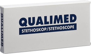 QUALIMED Doppelkopf-Stethoskop NURSE rot