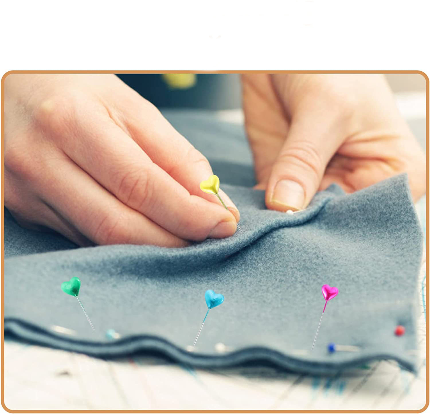 (18er Set) Stecknadel DIY Mercerie Zubehör Herz Pinnadel - Bunt