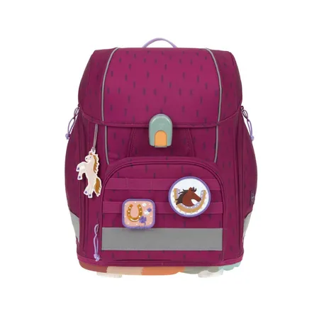Lässig Schulranzen Set 7-teilig, Boxy Unique Speckles Berry