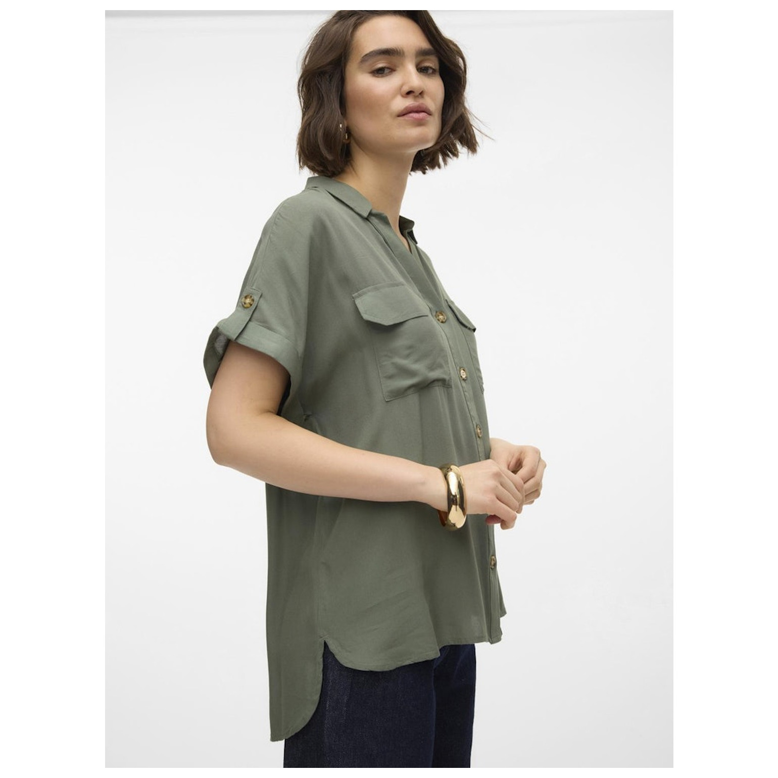 Vero Moda VMBUMPY S/S SHIRT WVN GA NOOS