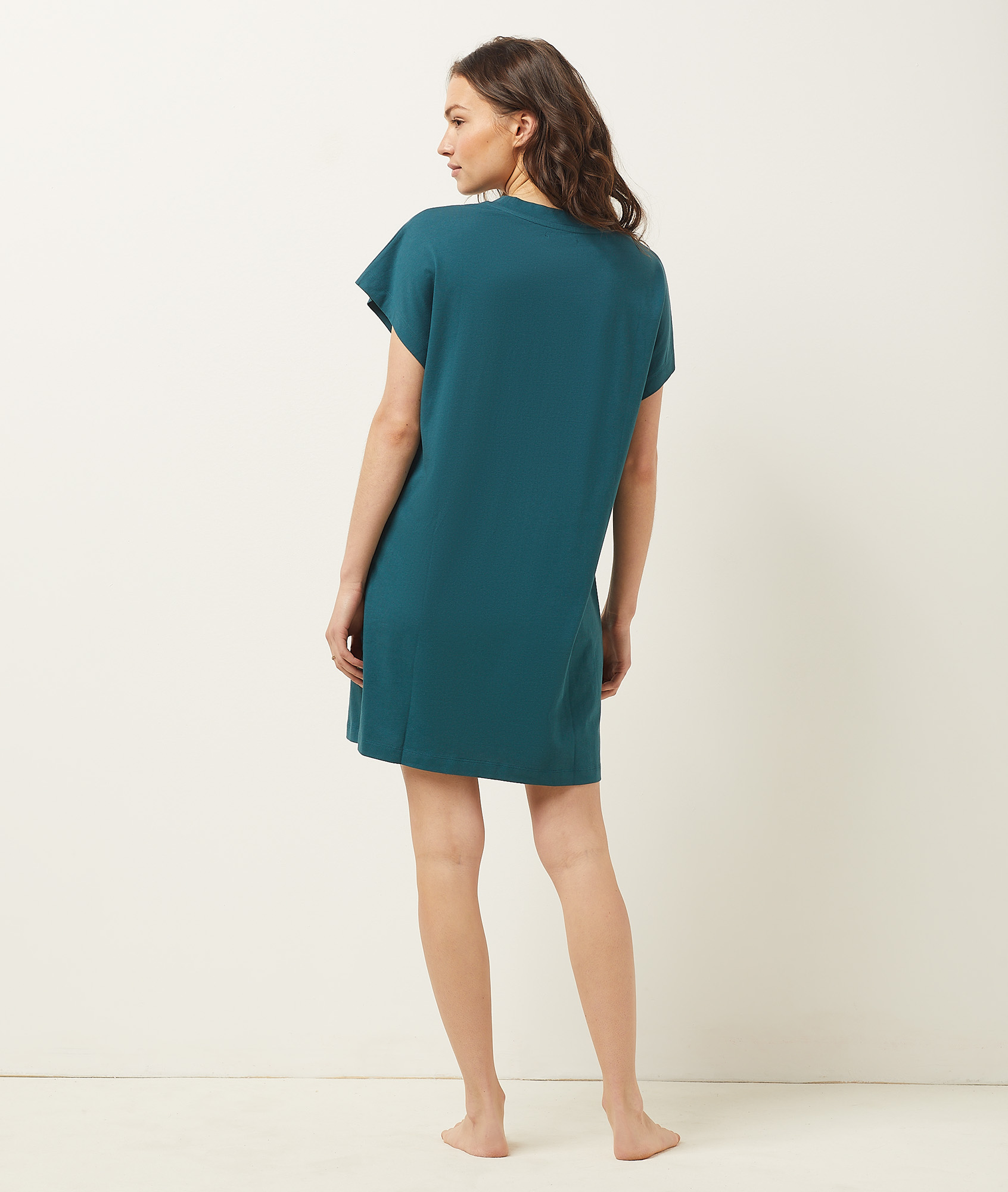 Chemise de nuit imprimé palmier
