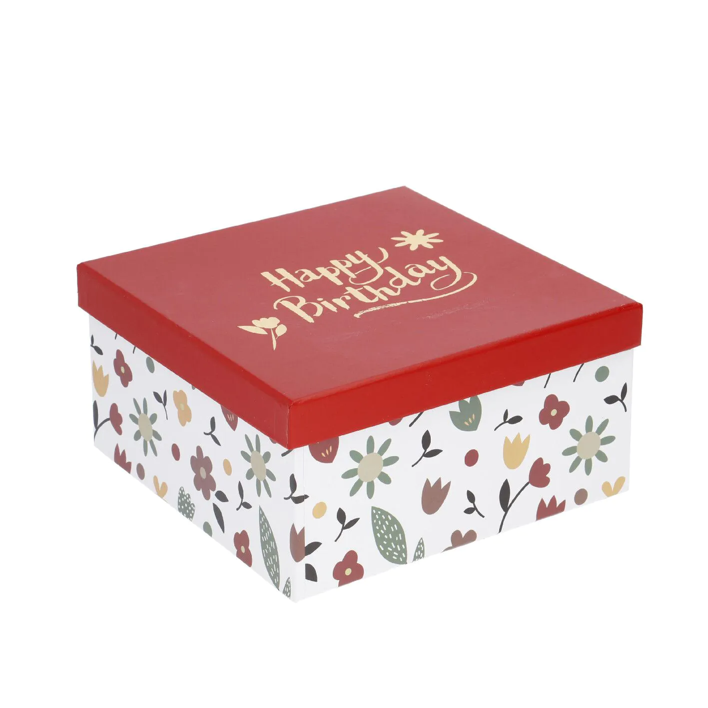 5er Set Geschenkkarton Motiv, weiß