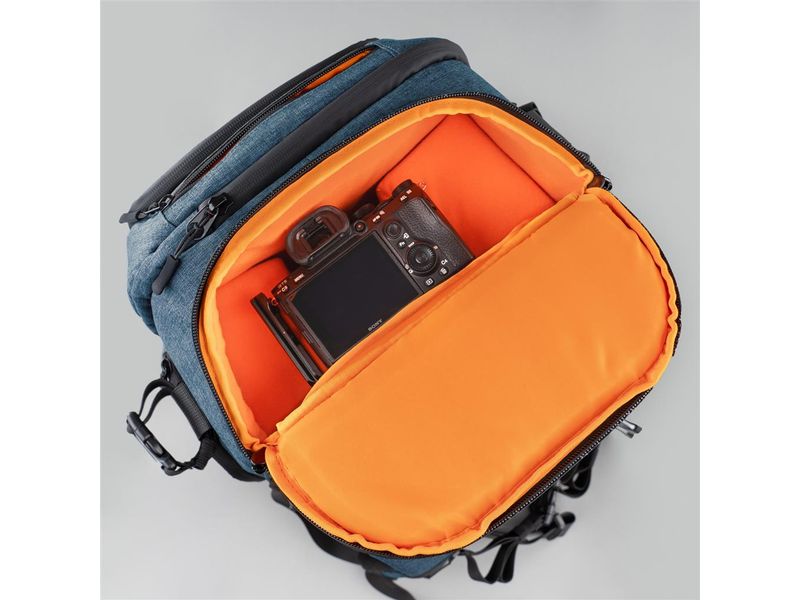 Dörr Fotorucksack Prag Pro Blau Rucksack mit Platz für DSLR und Zubehör