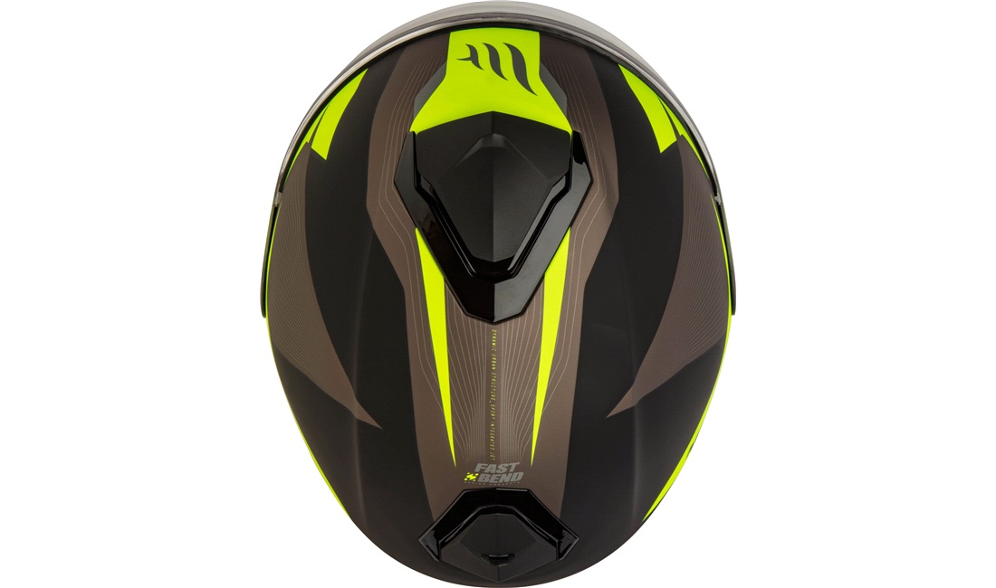 Pilothjelm MT Thunder 3 SV Jet sort/gul str. S