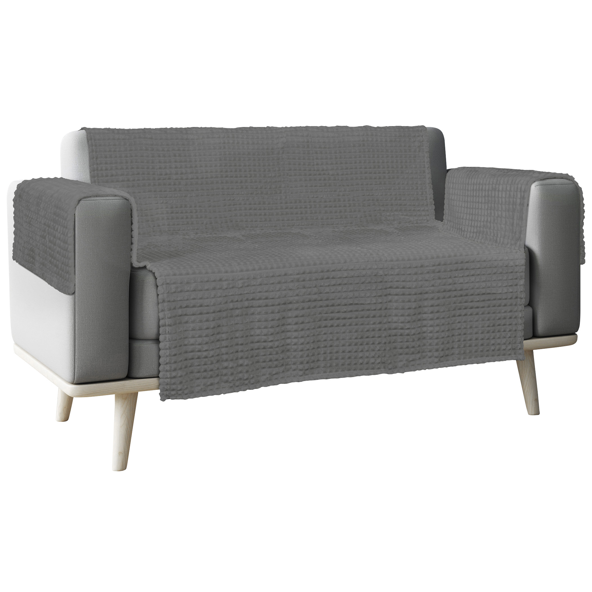 Sofaschoner - anthrazit - 196x160 cm