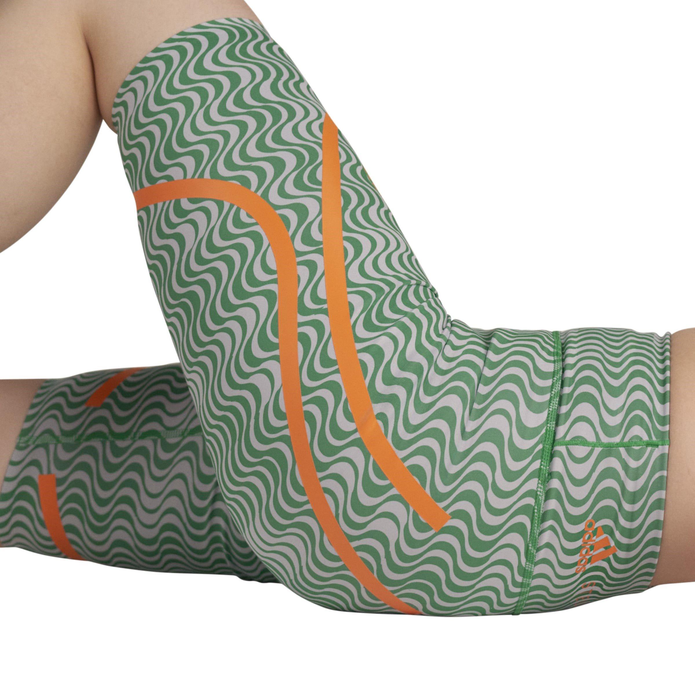 adidas by Stella McCartney Asymmetrical Print Cycling Shorts Womens