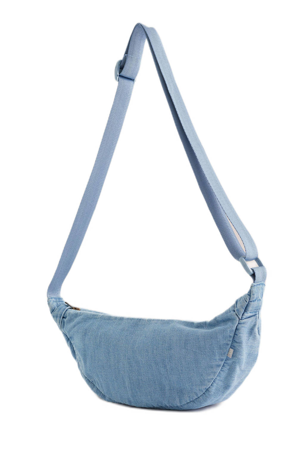 denim crossbody light blue denim