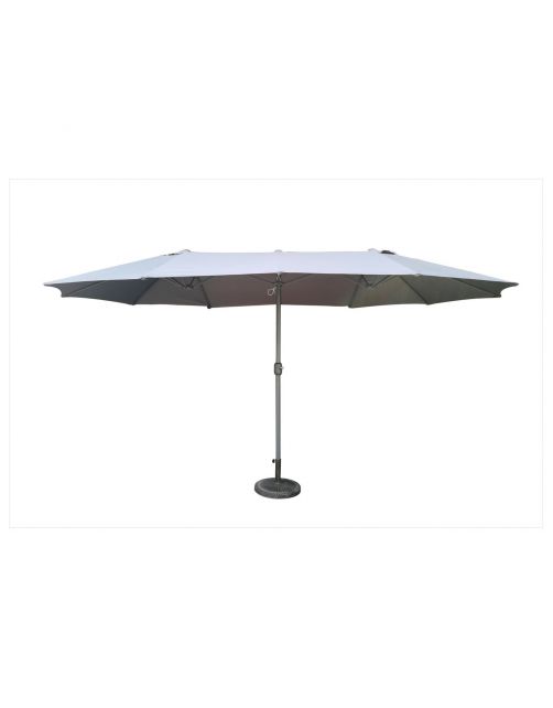 Bestgarden Parasol Aluminium Rechthoek - Tuinmeubelen - Ø2.7x4.6 m Antraciet