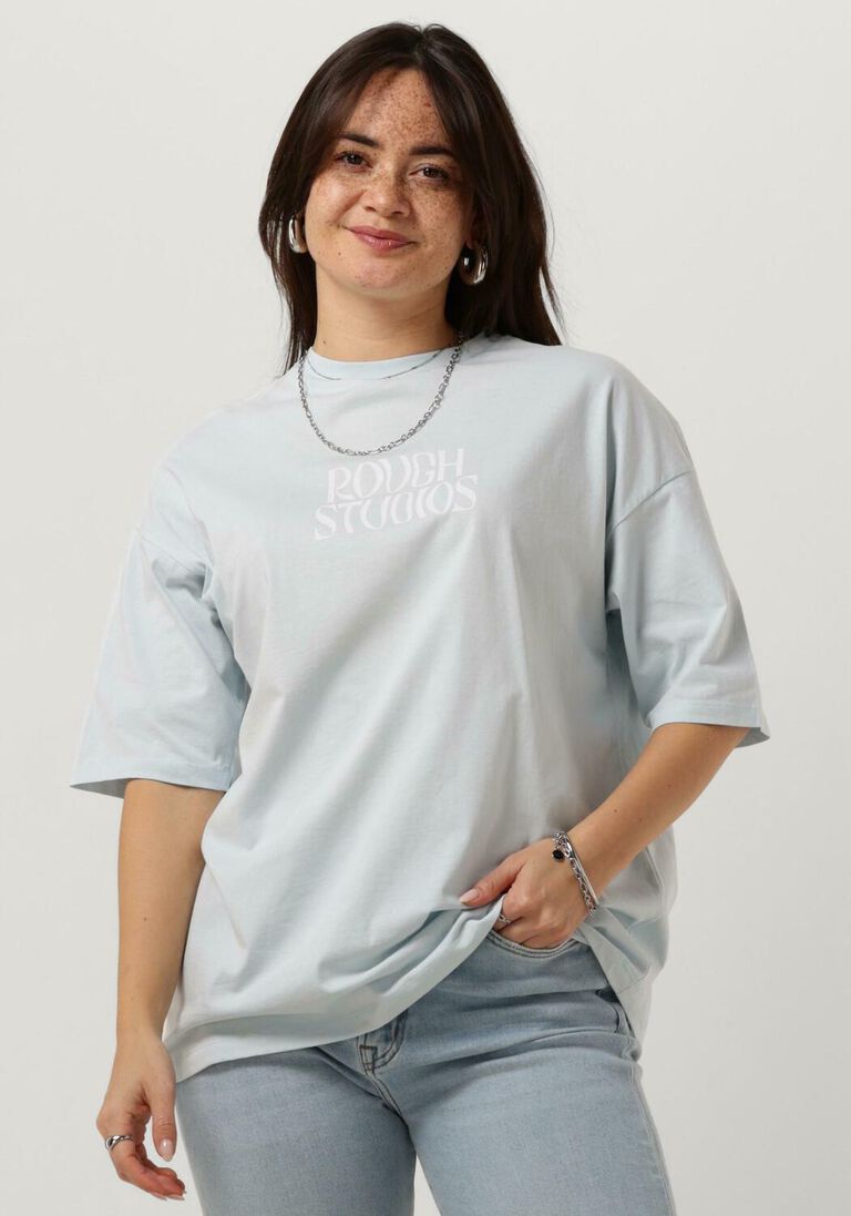 ROUGH STUDIOS lichtblauwe rough studios t-shirt tubi tee