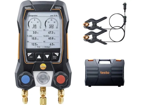 testo 550s Basis Set Kølemiddel-måleapparat