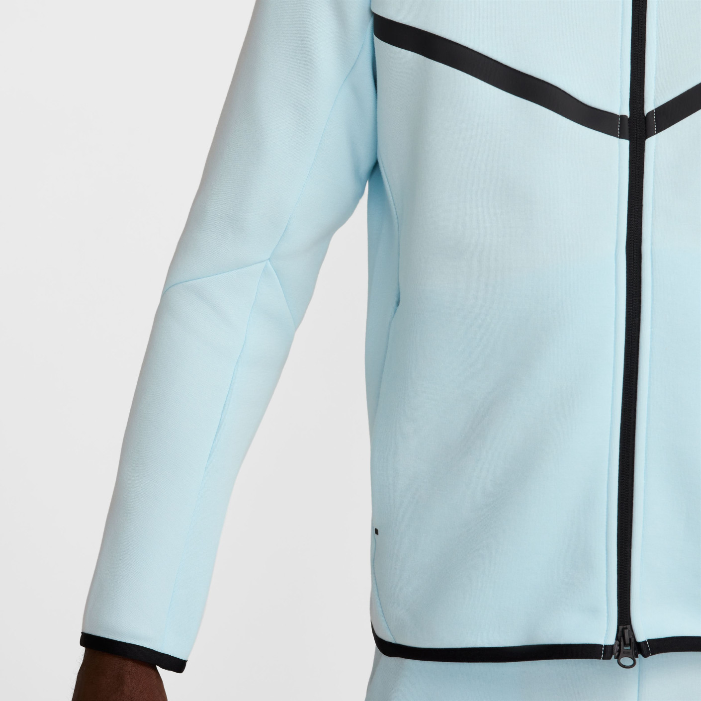 Nike Tech Fleece Sportswear Vest Lichtblauw Zwart