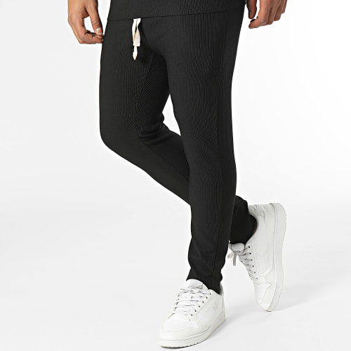 Ensemble Tee Shirt Et Pantalon Jogging Noir